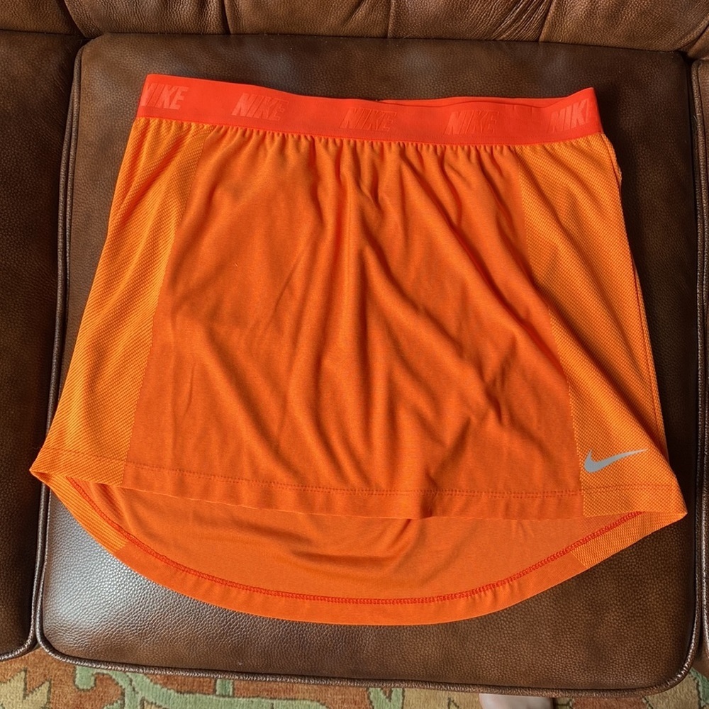 Nike Dri-FIT Orange Athletic Tennis Golf Running Skort Medium